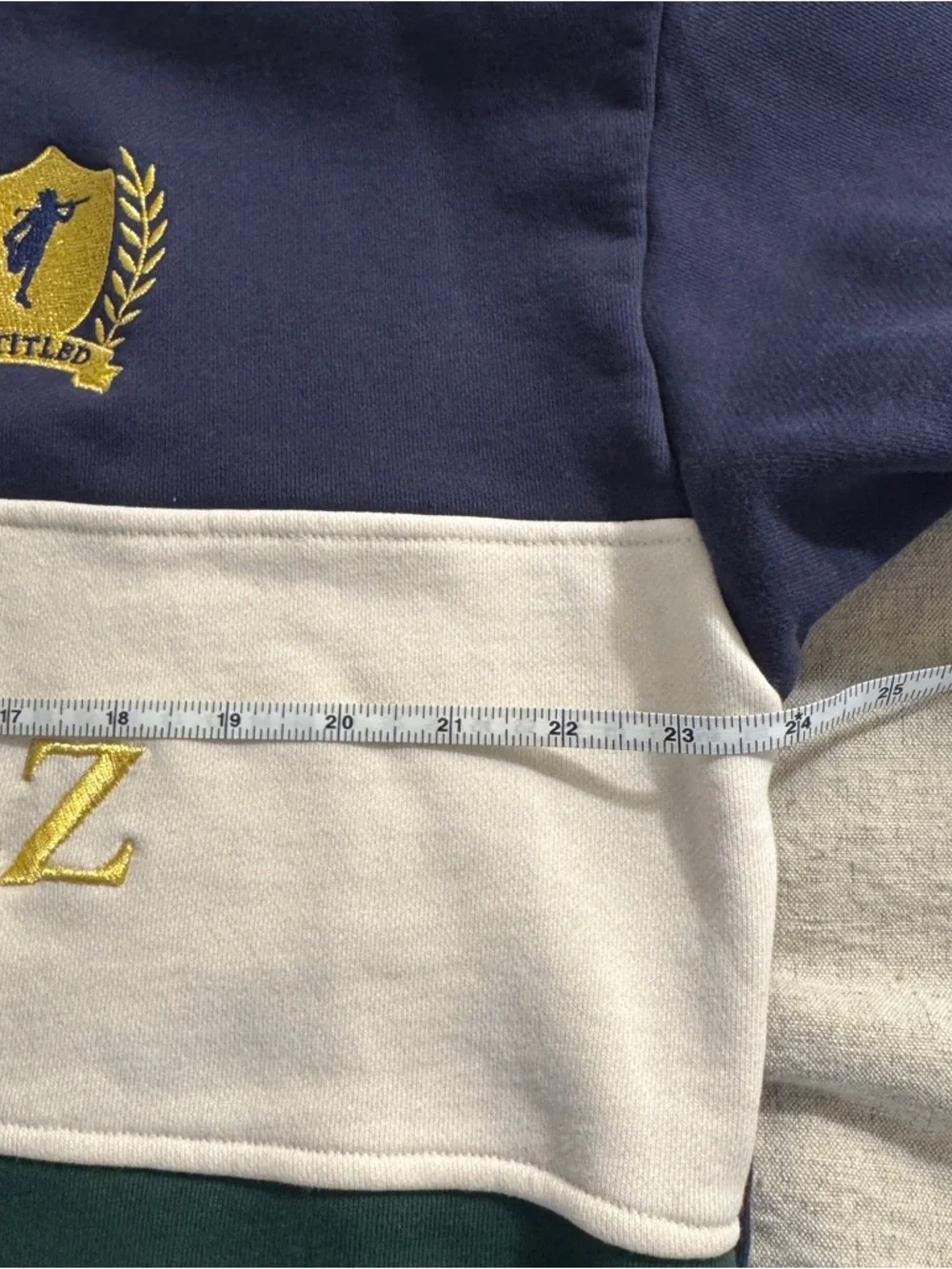 Entitled Housewife She Gone Inc The GieurIz Colorblock 1/4 zip Sweatshirt XXL - Picture 9 of 11